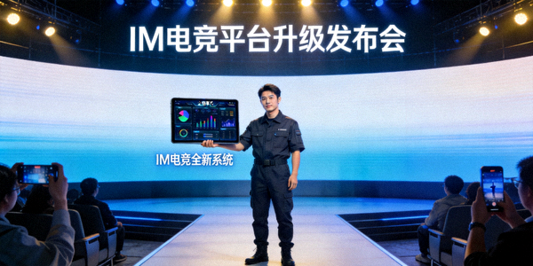 IM电竞平台升级发布会现场 - 技术人员展示全新系统界面