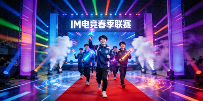 IM电竞春季联赛开幕式盛况 - 选手入场和舞台效果