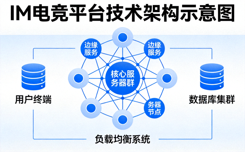 IM电竞平台技术架构示意图 - 展示分布式服务器网络